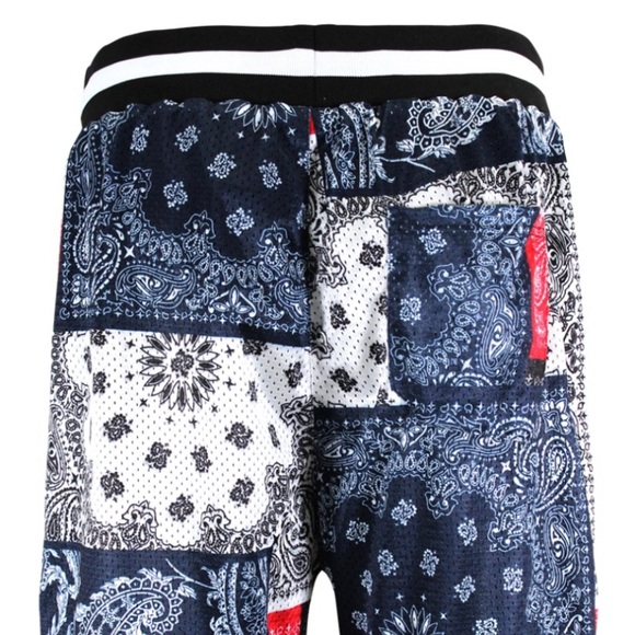 Bandanna Air Mesh Basketball Shorts - Picture 2 of 2